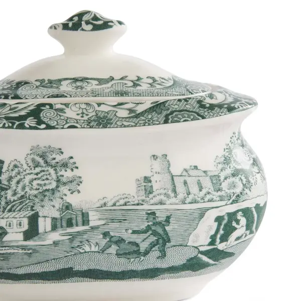 Spode Heritage Green Italian Şekerlik