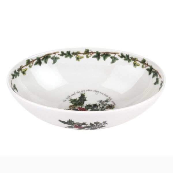 PORTMEIRION THE HOLLY AND THE IVY OVAL ÇUKUR KASE