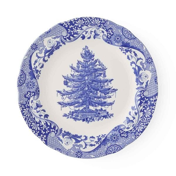Spode Blue Christmas Tree Yemek Tabağı 27 cm