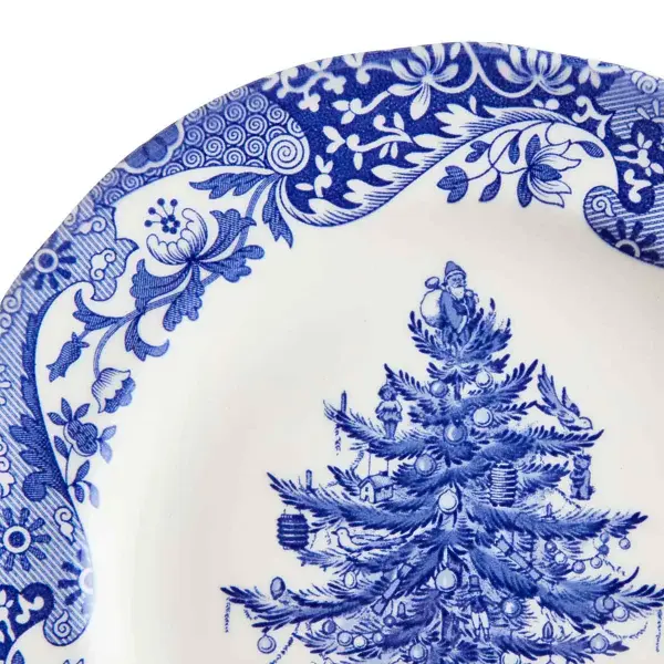 SPODE BLUE CHRISTMAS TREE 27 CM YEMEK TABAĞI