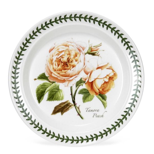 PORTMEIRION BOTANIC ROSES 25CM DÜZ YEMEK TABAĞI 6 LI