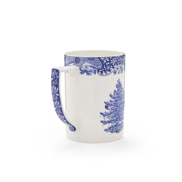 SPODE BLUE CHRISTMAS TREE MUG