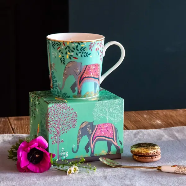 Portmeirion Sara Miller India Elephants Oasis Kupa