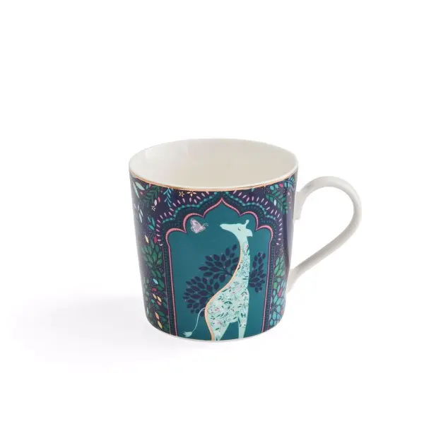 Portmeirion Sara Miller India Giraffe's Courtyard Kupa 340 ml