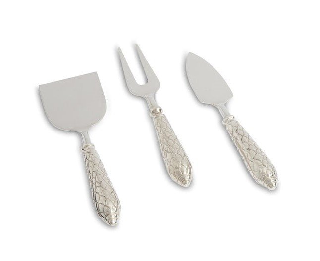 JULIA NIGHT FLORENTINE PEYNİR SUNUM SETİ 3 LÜ GRİ