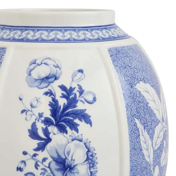 Spode Blue Italian British Flowers Vazo