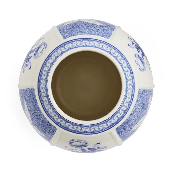 SPODE BLUE ITALIAN BRITISH FLOWERS VAZO