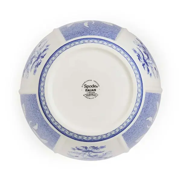 SPODE BLUE ITALIAN BRITISH FLOWERS VAZO