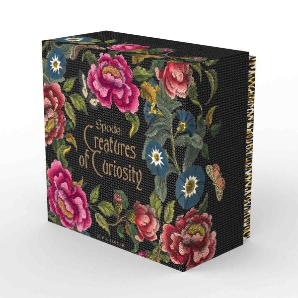 SPODE CREATURES OF CURIOSITY ÇAY FİNCANI VE TABAK BEYAZ&LEOPAR