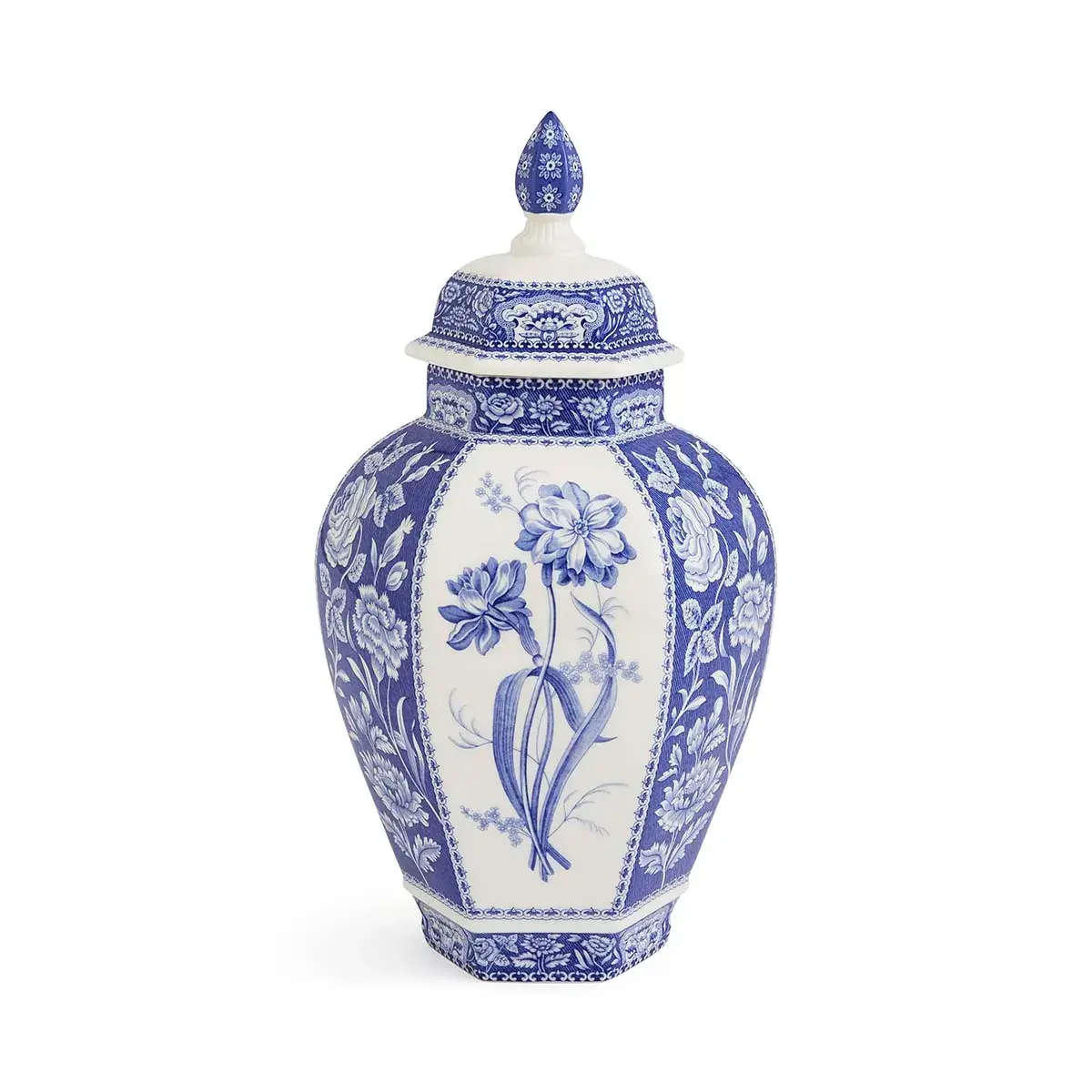 Spode Blue Italian Floral Vazo