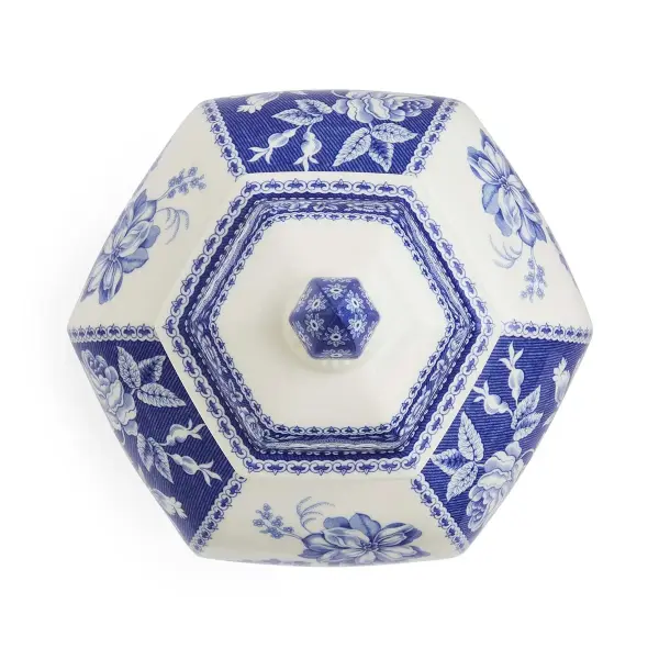 Spode Blue Italian Floral Vazo