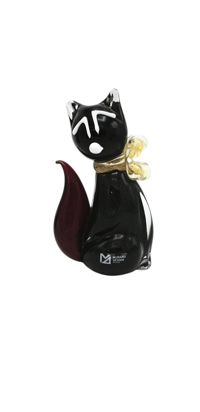 Murano No:8- Siyah Kedi 16 cm