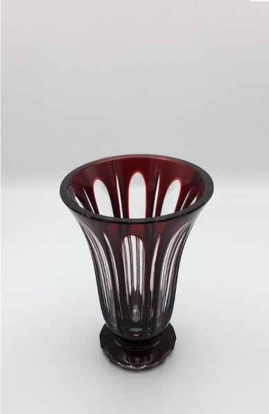 CAESAR- KRİSTAL VAZO- KIRMIZI RENKTE