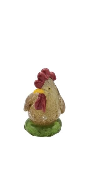 Murano No: 14-Kırçıllı  Tavuk obje- 17 cm