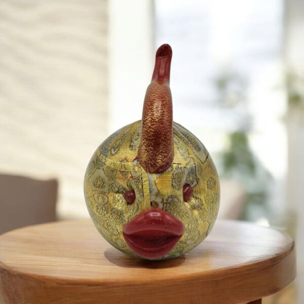 Murano No:10- Balık obje  8,5 cm