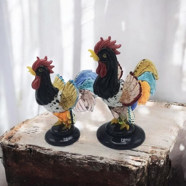 Murano No:6-Orta Boy Horoz h: 22 cm