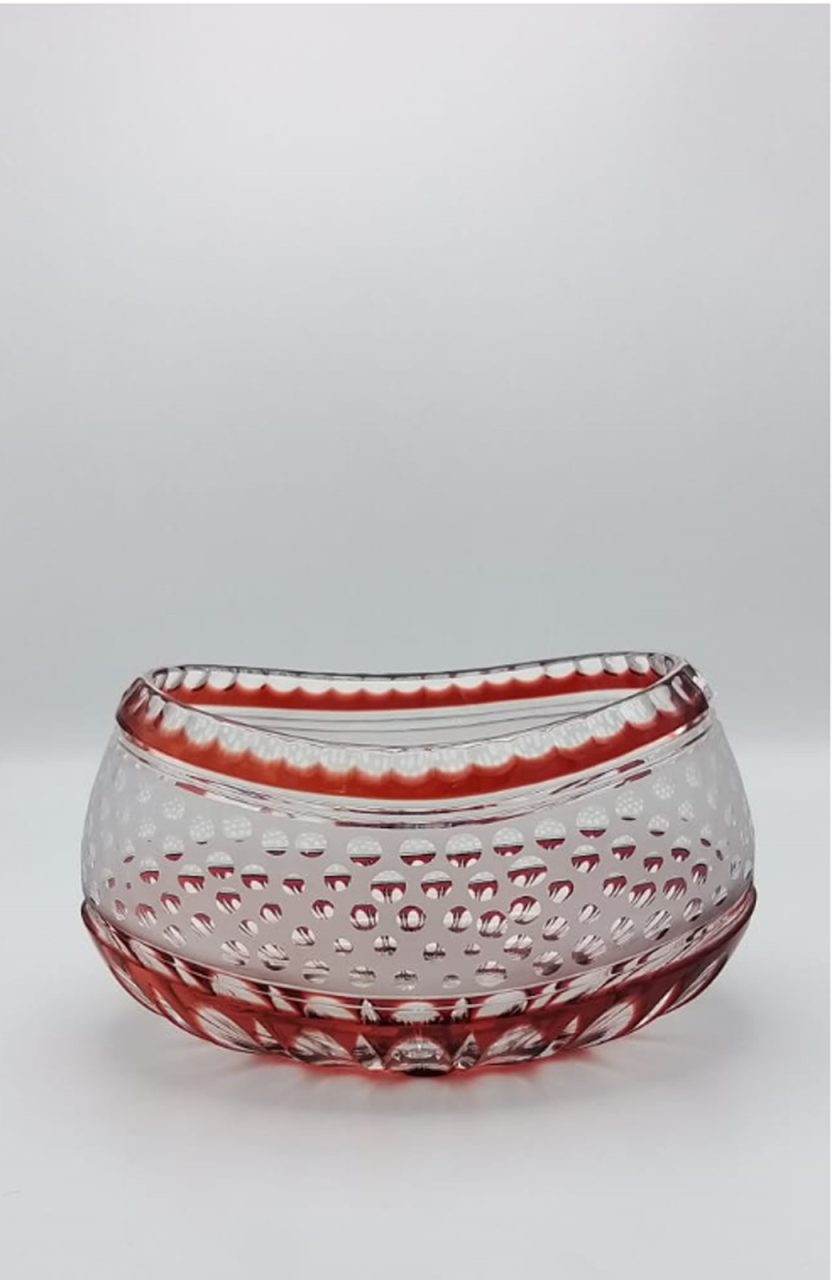CAESAR KRİSTAL KASE KIRMIZI H: 13CM