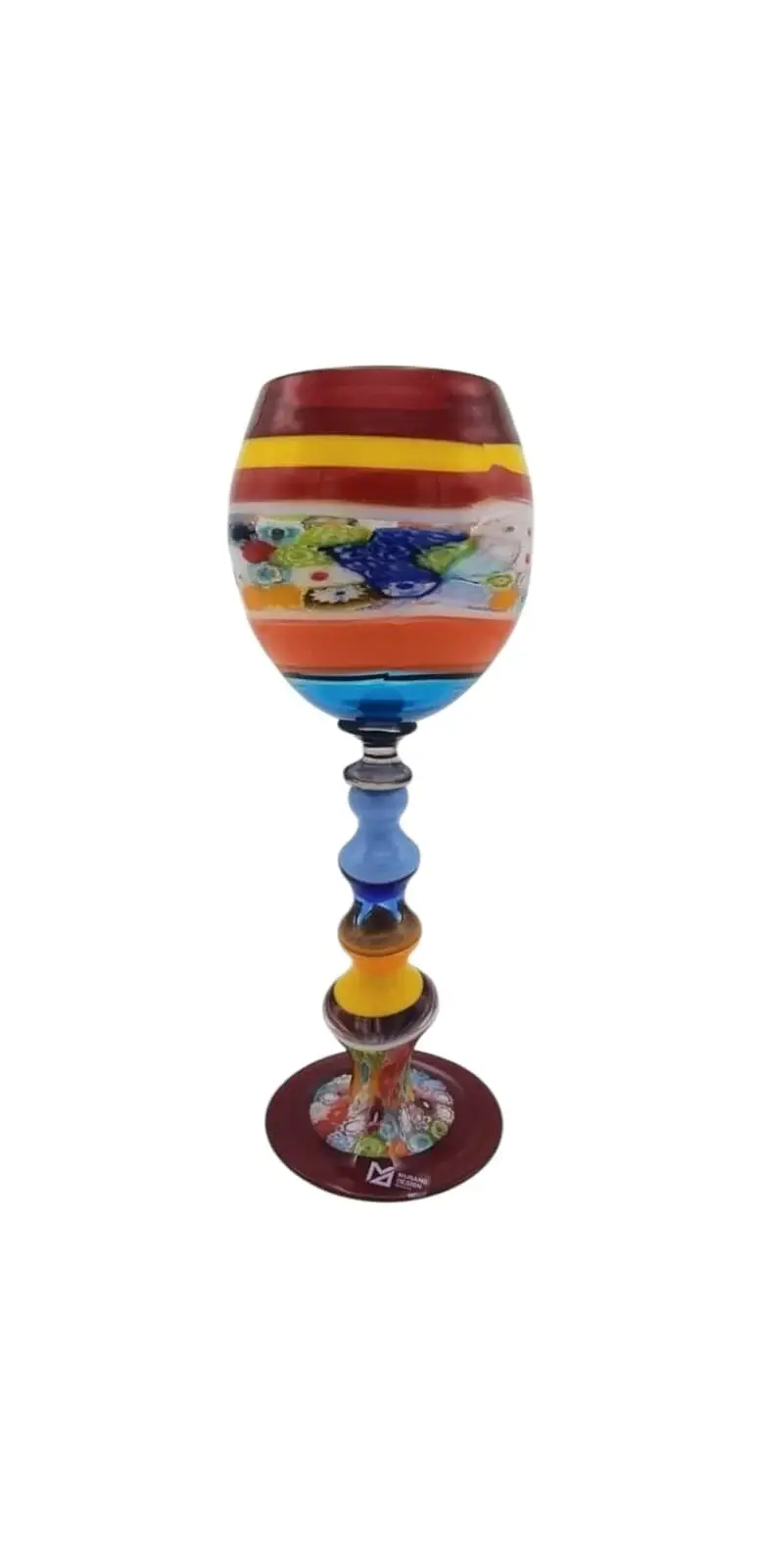 Murano No:46- Büyük Kadeh Bordo  Ağızlı