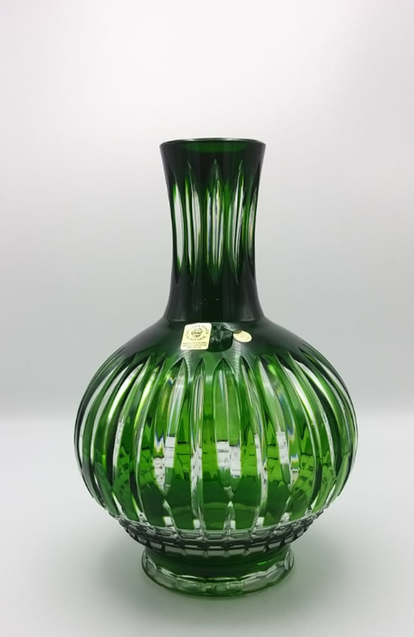 CAESAR KRİSTAL VAZO YEŞİL H:31cm