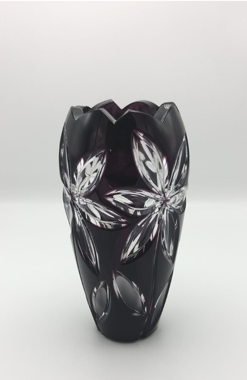 CAESAR KRİSTAL VAZO AMETİST H:24CM