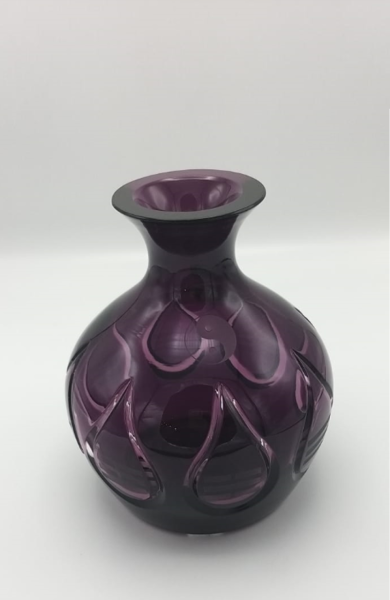 CAESAR KRİSTAL VAZO MOR YİNG YANG