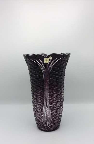 CAESAR KRİSTAL VAZO MÜRDÜM RENGİ
