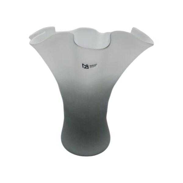 Murano 25-Vase acidate grey- Gri Şekilli Vazo- h: 25 cm