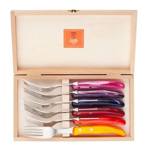 CLAUDE DOZORME 6 RENKLİ BİFTEK ÇATALI (H:22CM)