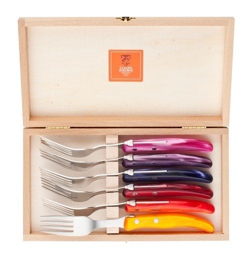 CLAUDE DOZORME 6 RENKLİ BİFTEK ÇATALI (H:22CM)