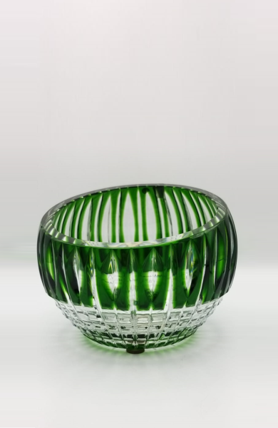 CAESAR- KRİSTAL VAZO YEŞİL H: 17CM