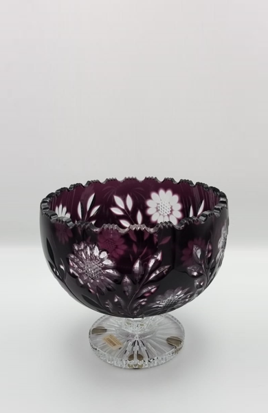 CAESAR KRİSTAL AYAKLI KASE AMETIST