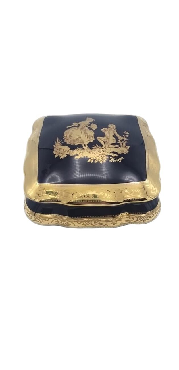 Limoges Kapaklı Porselen Tabak 11 cm