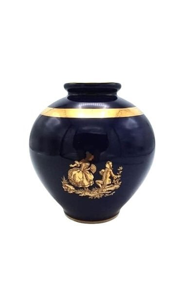 Limoges Porselen Vazo 16 cm