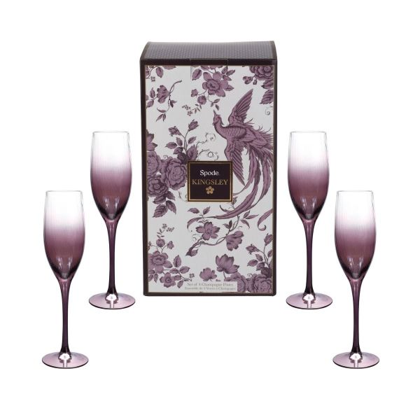Spode Kingsley Şampanya Bardağı 240 ml 4’lü Set