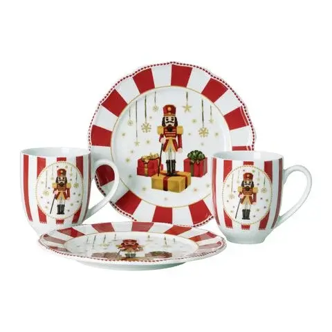 Hutschenreuter Christmas Love Kırmızı 4 Parça Porselen Set