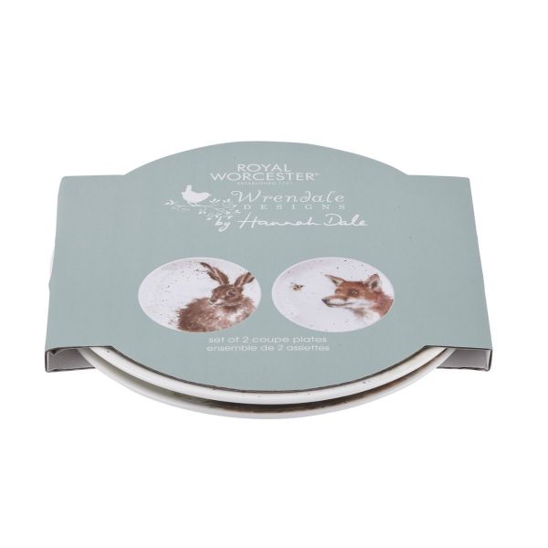 ROYAL WORCESTER WRENDALE 2 Lİ TABAK TAVŞAN& TİLKİ