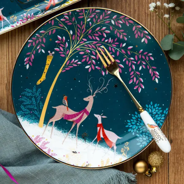 Portmeirion Sara Miller Woodland Tales 4 lü pasta tabağı
