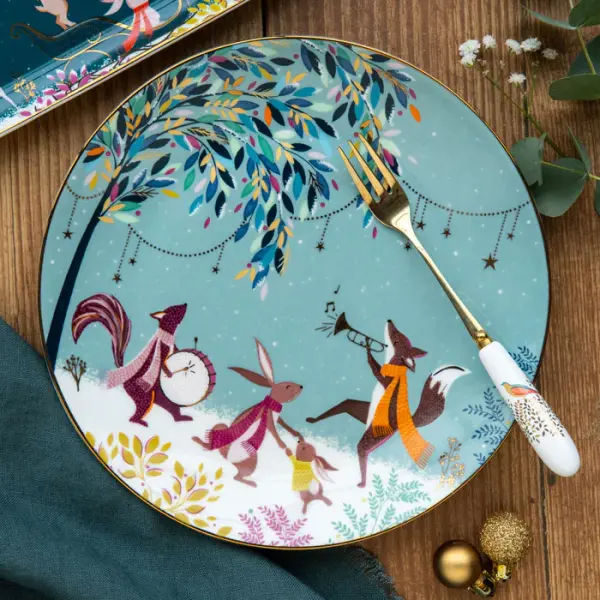 Portmeirion Sara Miller Woodland Tales 4 lü pasta tabağı
