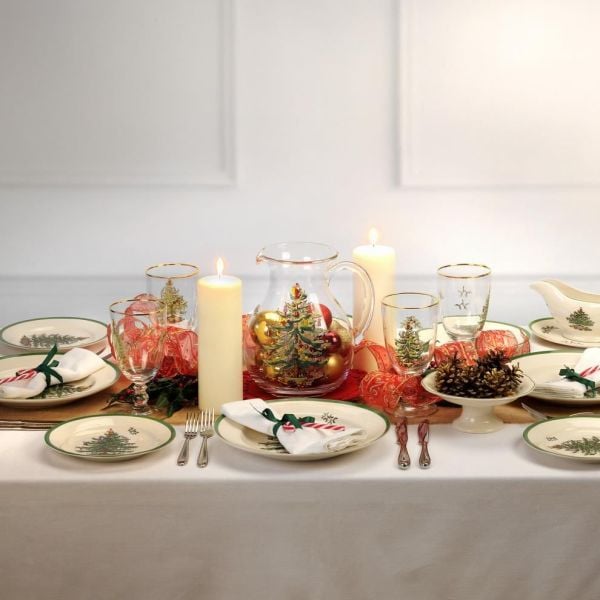 Spode Christmas Tree Oval Sunum Tabağı 28 cm