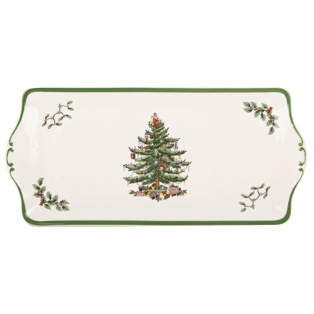 SPODE CHRISTMAS TREE PORSELEN TEPSİ 34 CM