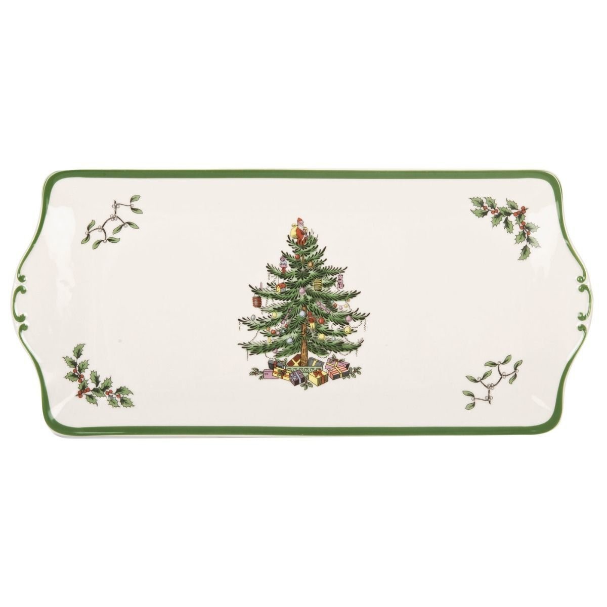 SPODE CHRISTMAS TREE PORSELEN TEPSİ 34 CM