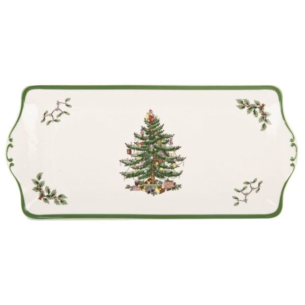 SPODE CHRISTMAS TREE PORSELEN TEPSİ 34 CM