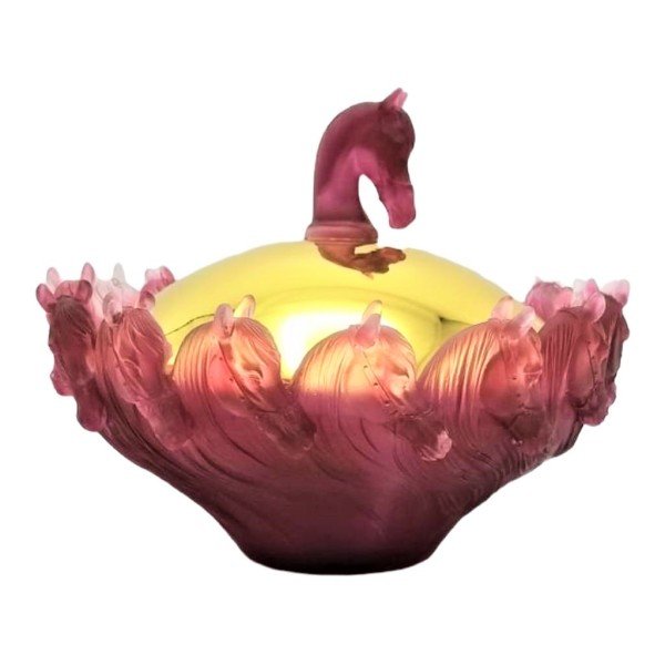CRISTAL DE PARİS- KAPAKLI ŞEKERLİK ATLI PEMBE