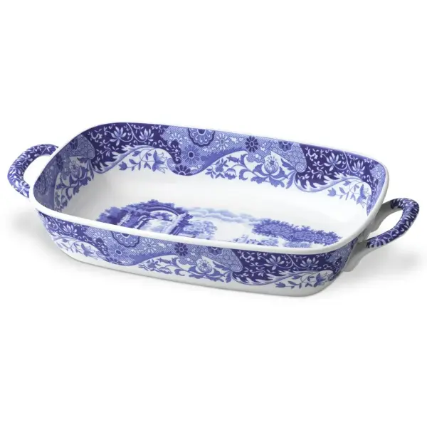 Spode Blue Italian Servis Tepsisi (Kabı) 29x20 cm