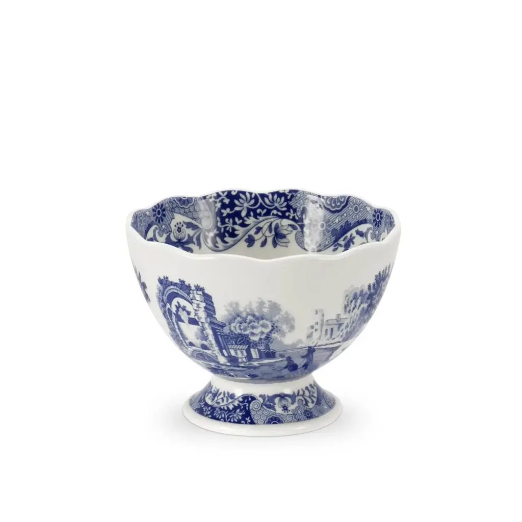 Spode Blue Italian Ayaklı Kase 12 cm (YENİ!)
