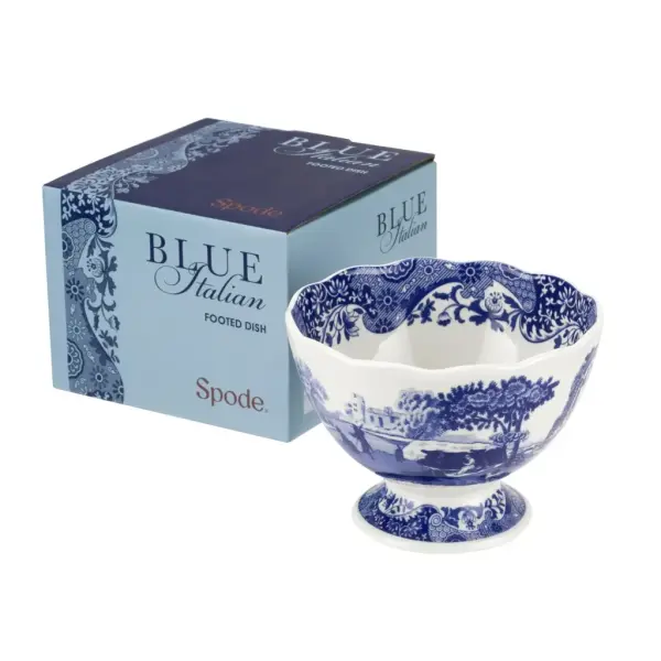 Spode Blue Italian Ayaklı Kase 12 cm