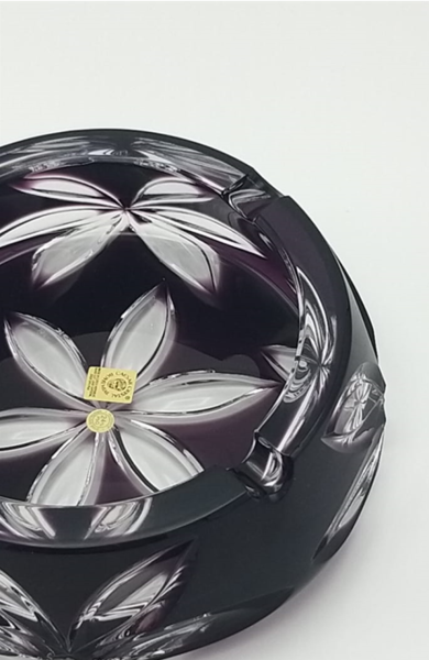 CAESAR- KRİSTAL KÜL TABAĞI PAPATYA DESEN AMETİST