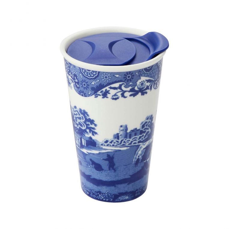 Spode Blue Italian Kapaklı Seyahat Kupası 350 ml