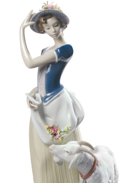 Lladro Young Shepherdess Woman Heykeli 31 cm