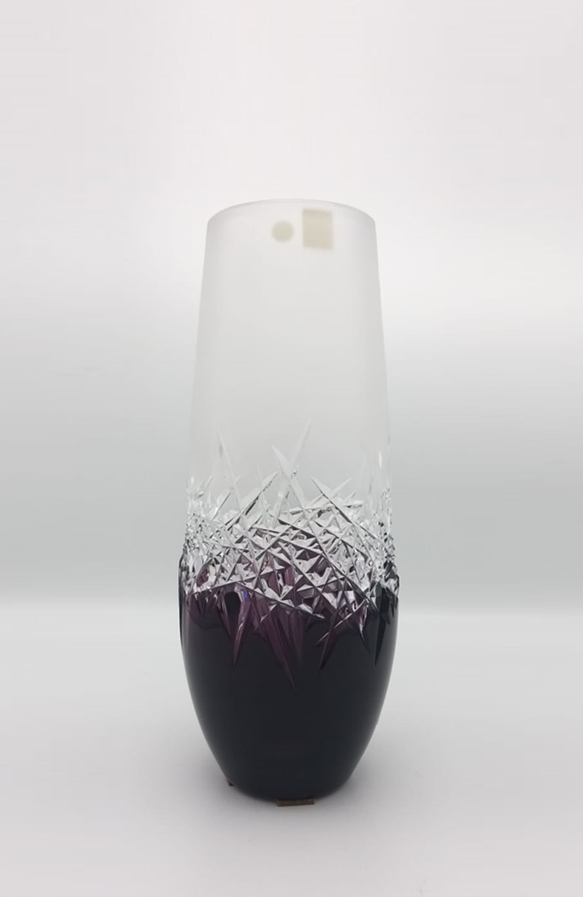CAESAR KRİSTAL VAZO AMETİST BUZLU